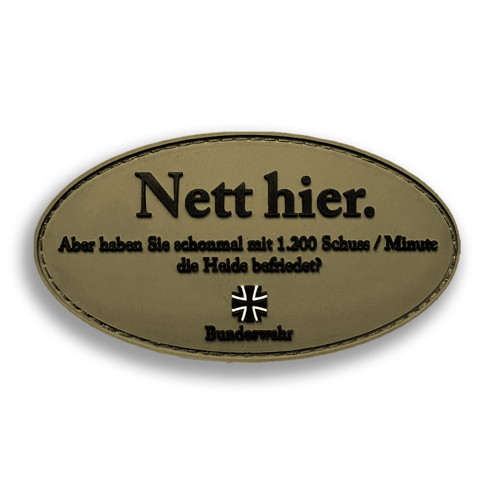 "Nett hier MG3" Patch